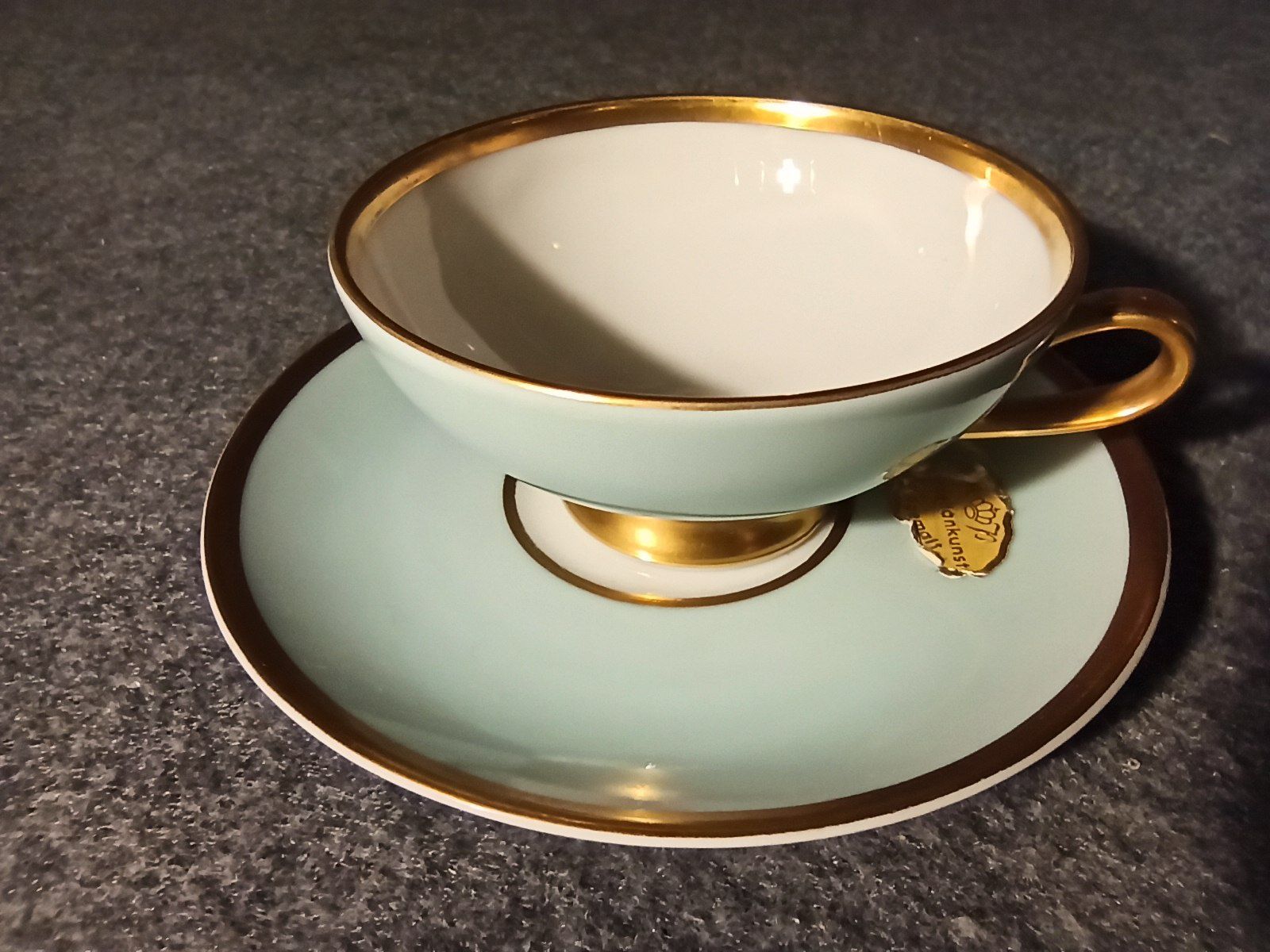 Porcelana Kolekcjonerska Filiżanka do Mokka Hertel Jacob Złocenia HP