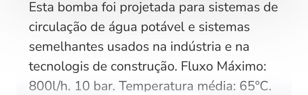Bomba Recirculação