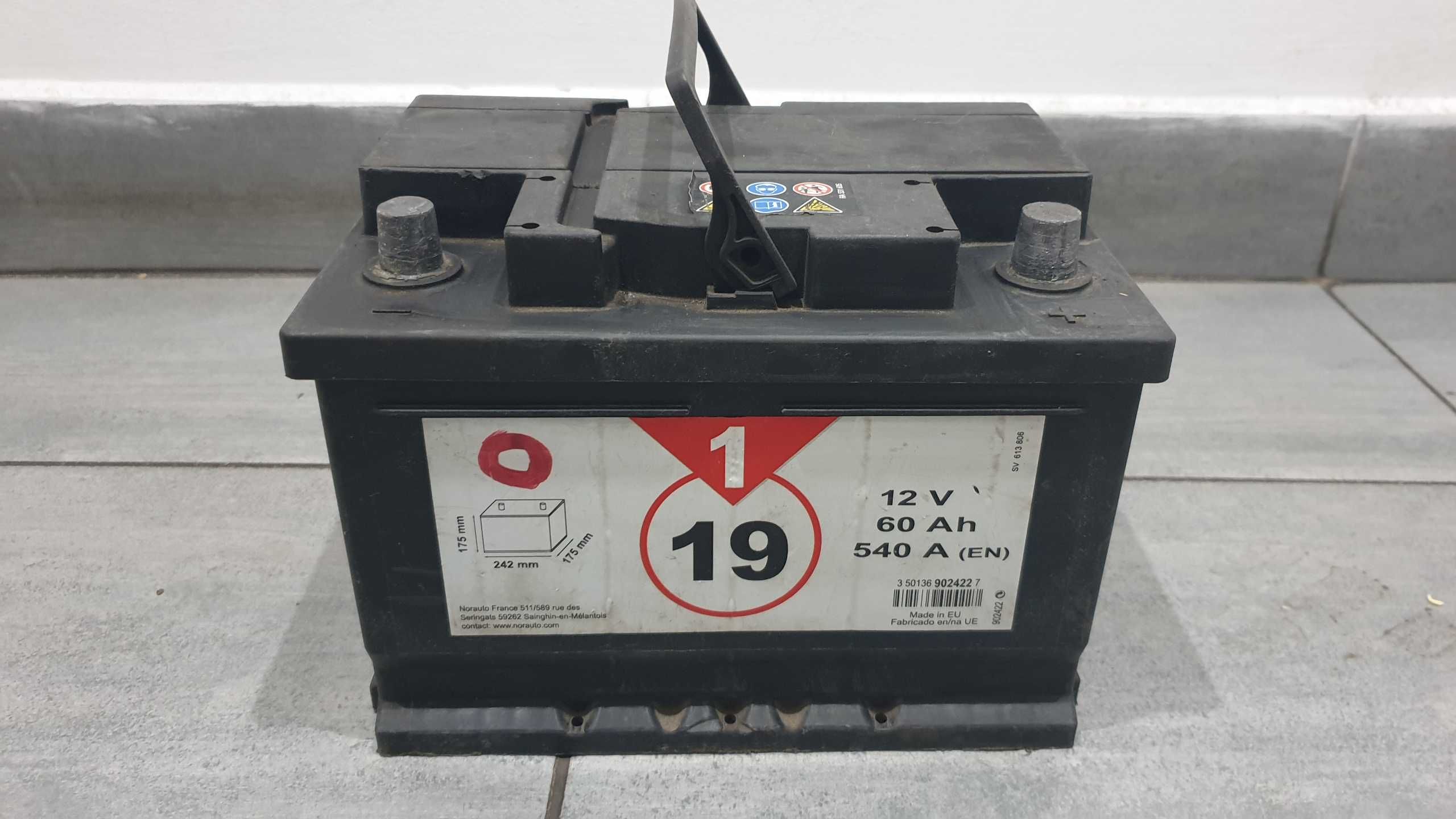 Akumulator używany NORAUTO 12V 60AH 540A