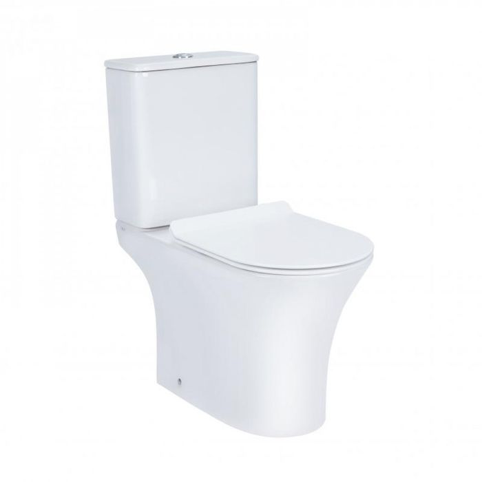 Унитаз компакт напольный Qtap Presto QT24221217AW с сиденьем Чехия сид
