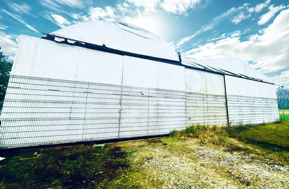 Duża Hala namiotowa / magazyn, stalowa konstrukcja, wysoka 4,5m