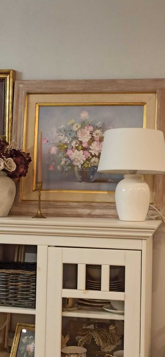 Stary obraz olejny na płótnie – sygnowany