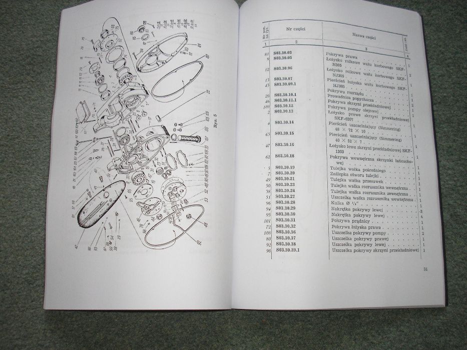 Junak M10 - katalog części