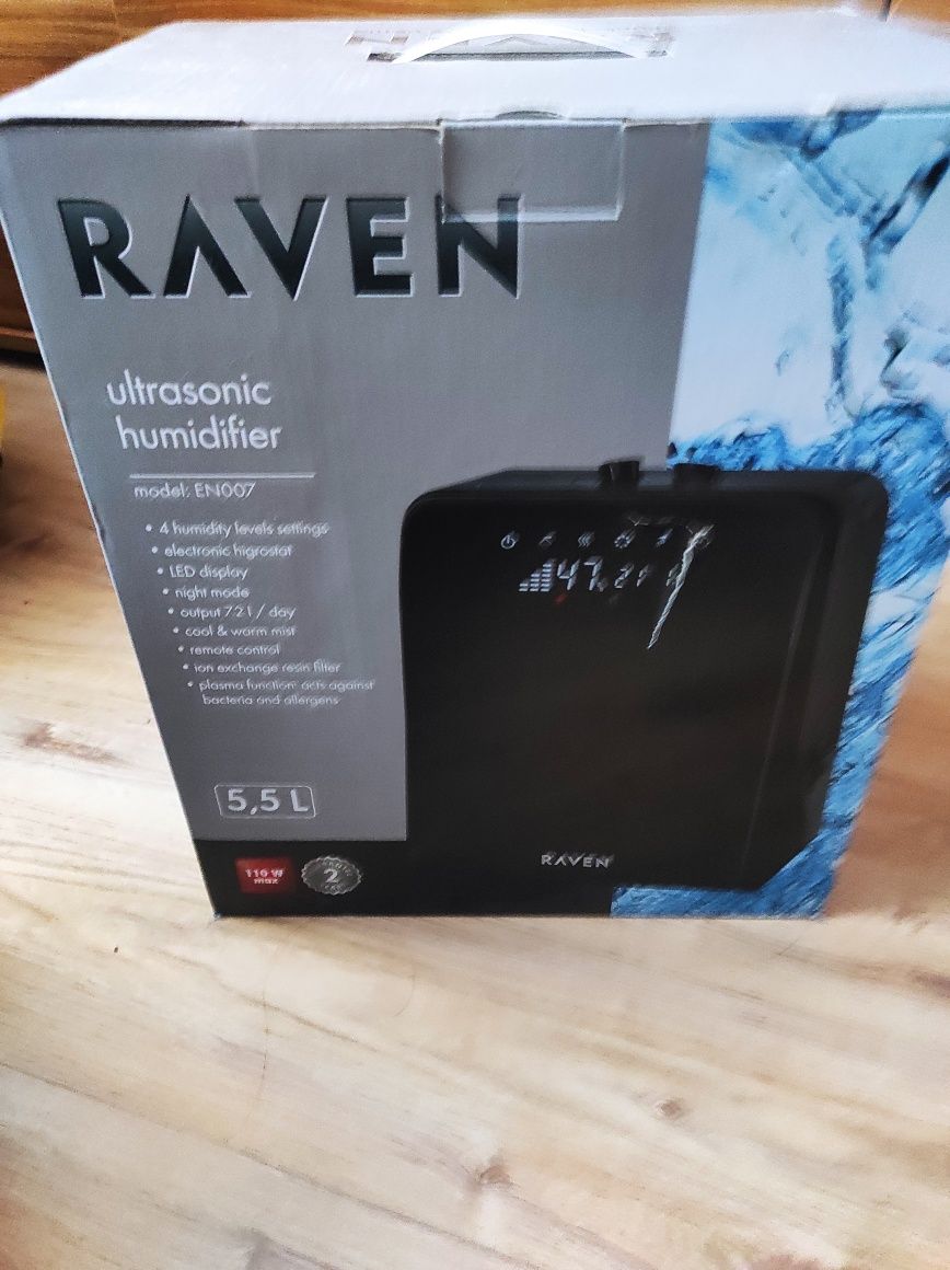 Nawilżacz ultradźwiękowy Raven na pilota