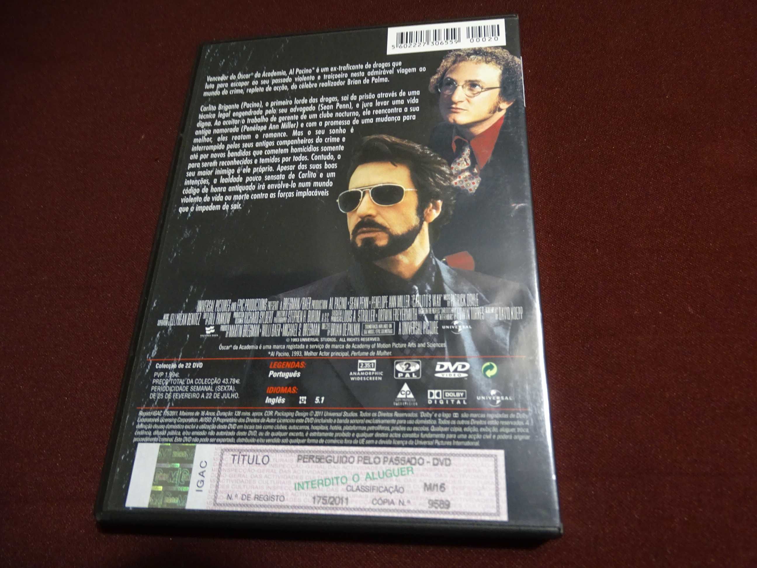 DVD-Perseguido pelo passado-Al Pacino/Sean Penn-Brian De Palma