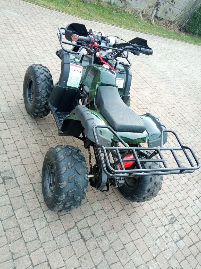 Atv 125 1+1 wyciagarka + pług zipp kid 125