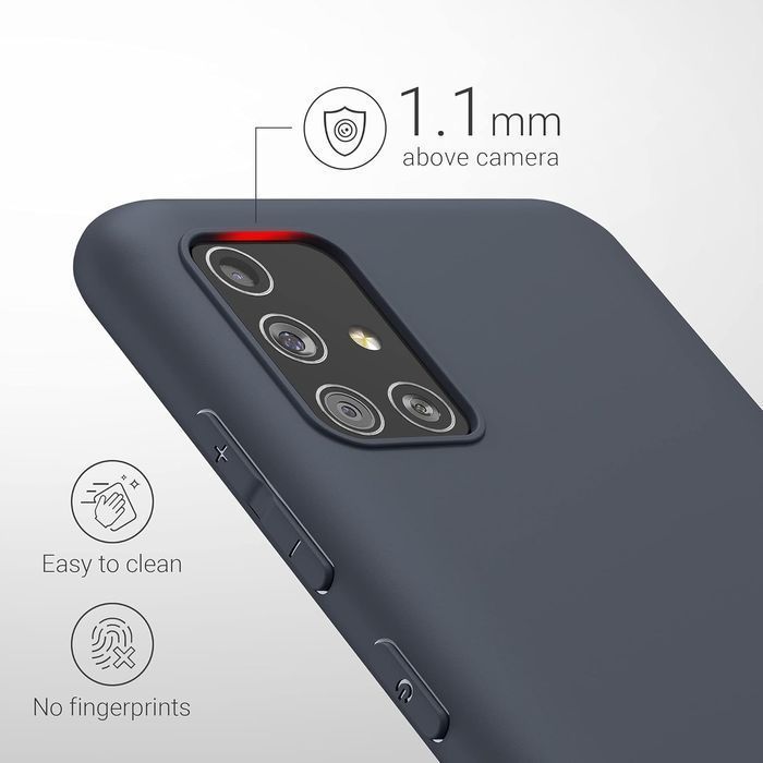 kwmobile etui do samsung galaxy a51 miękkie ochronne silikonowe