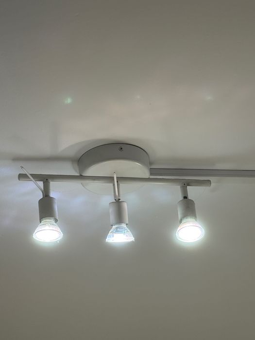 Lampa Ikea biała gu10