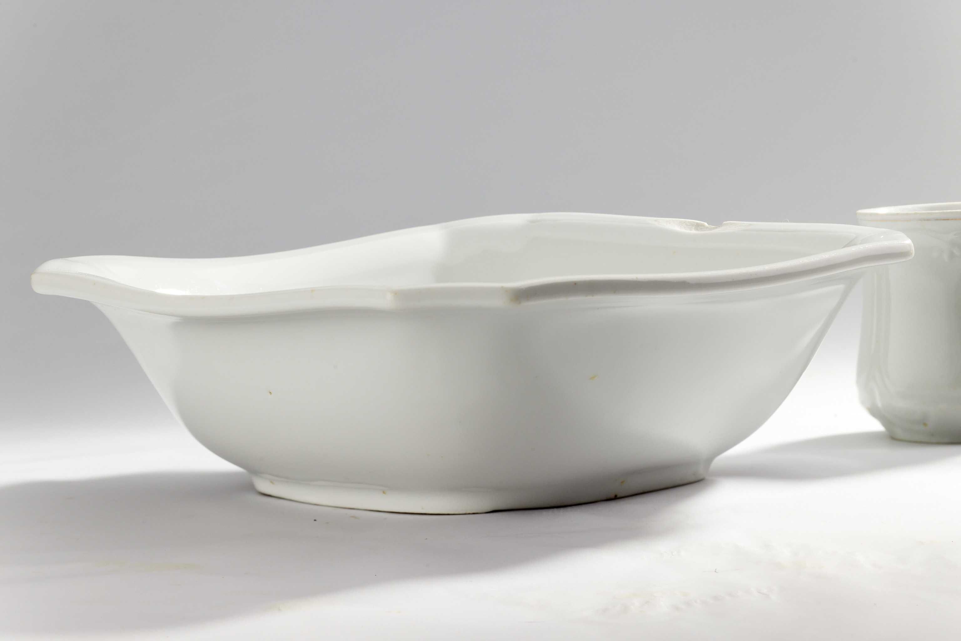 Porcelanowa misa salaterka kwadratowa 26x26cm biała masywna