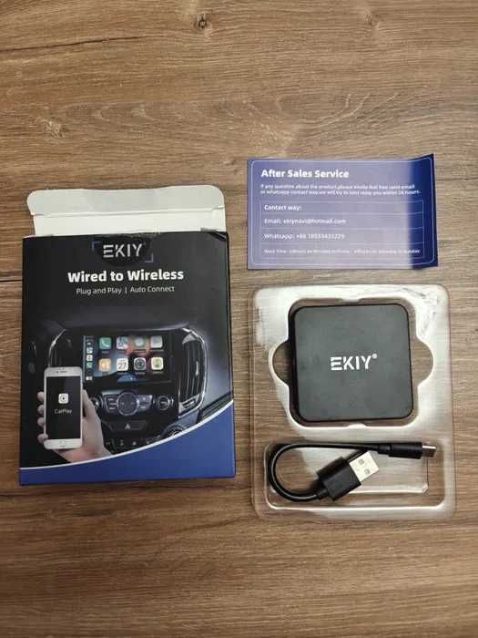 EKIY 2in1 Бездротовий Apple CarPlay | Android Auto адаптер