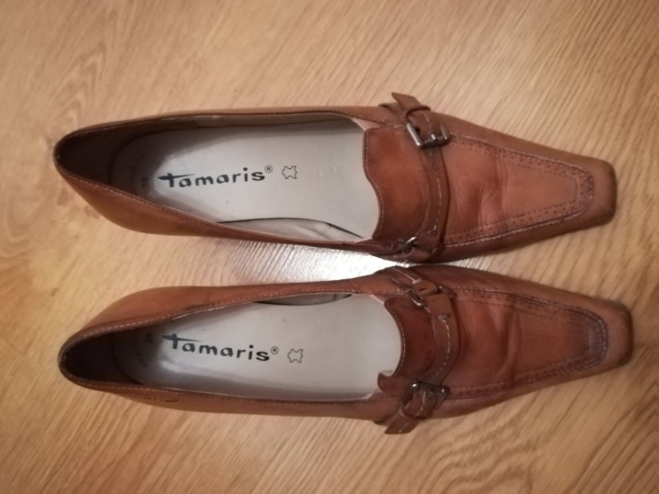 Skórzane buty Tamaris