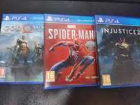 God of War, Spiderman, injustice 2 PS4