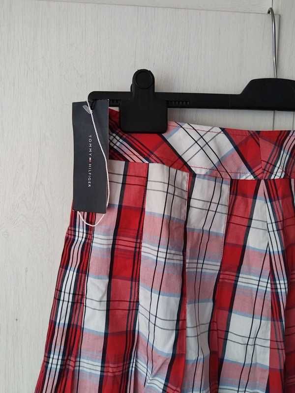 Spódnica Tommy Hilfiger  NOWA z metką mini do kolan  logo bawełna