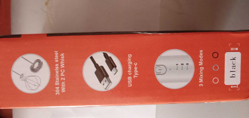 Взбивач та піноутворювач електричний бездротовий з 2 насадками