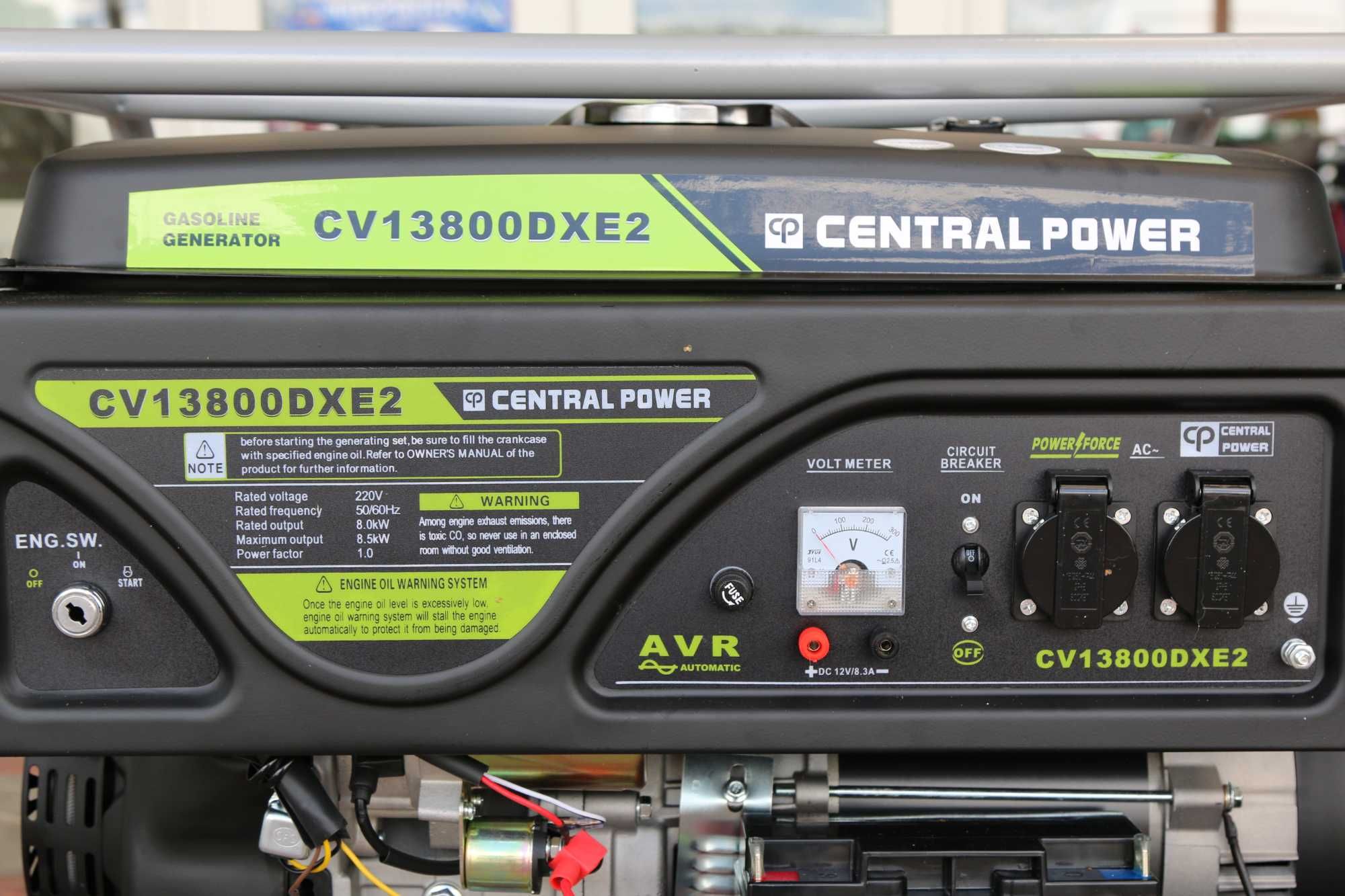 Генератор бензиновый CENTRAL POWER CV13800DXE2 (8kW-8.5kW) 100% медь