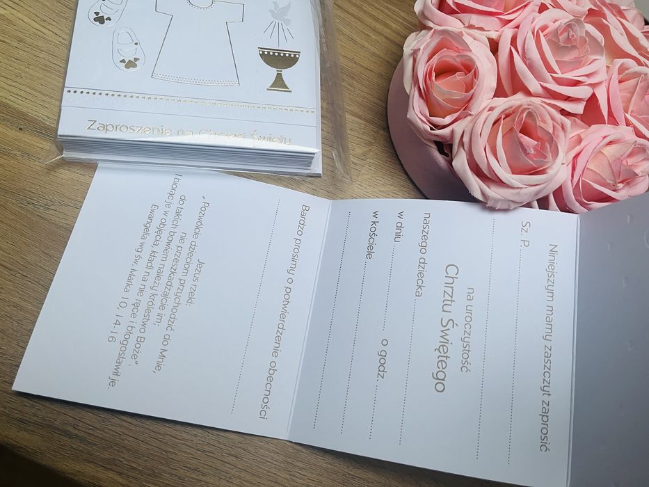 Zestaw na chrzest (sukienka plaszczyk i dodatki)