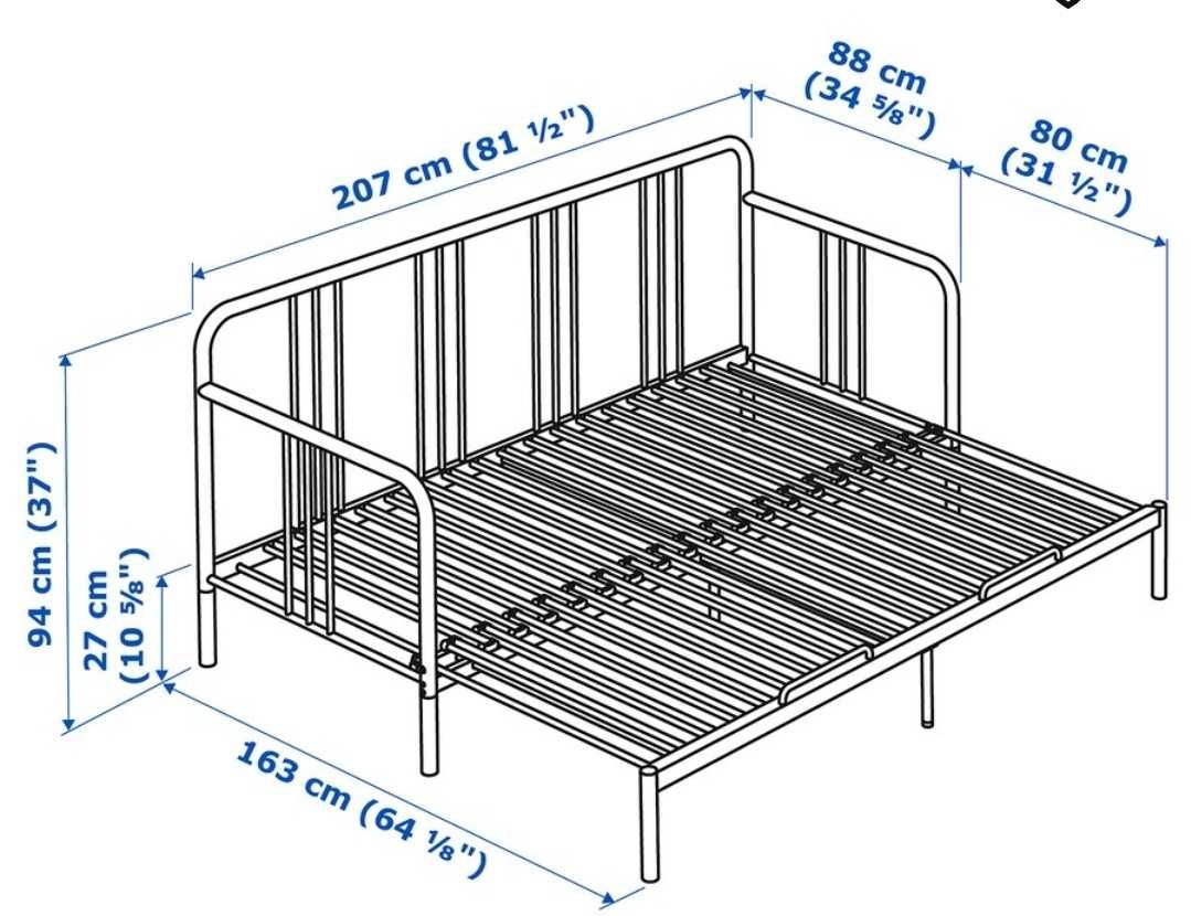 Cama extensível em ferro