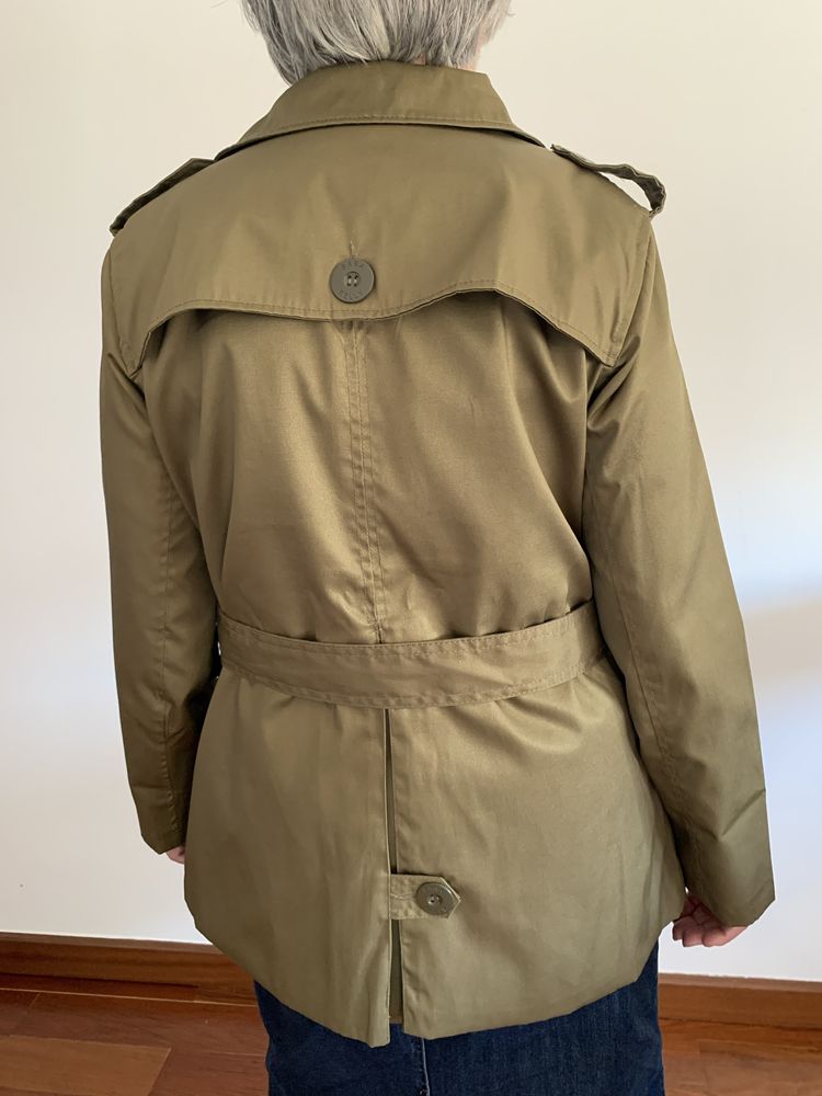 Parka gabardine impermeável nova envio gratis