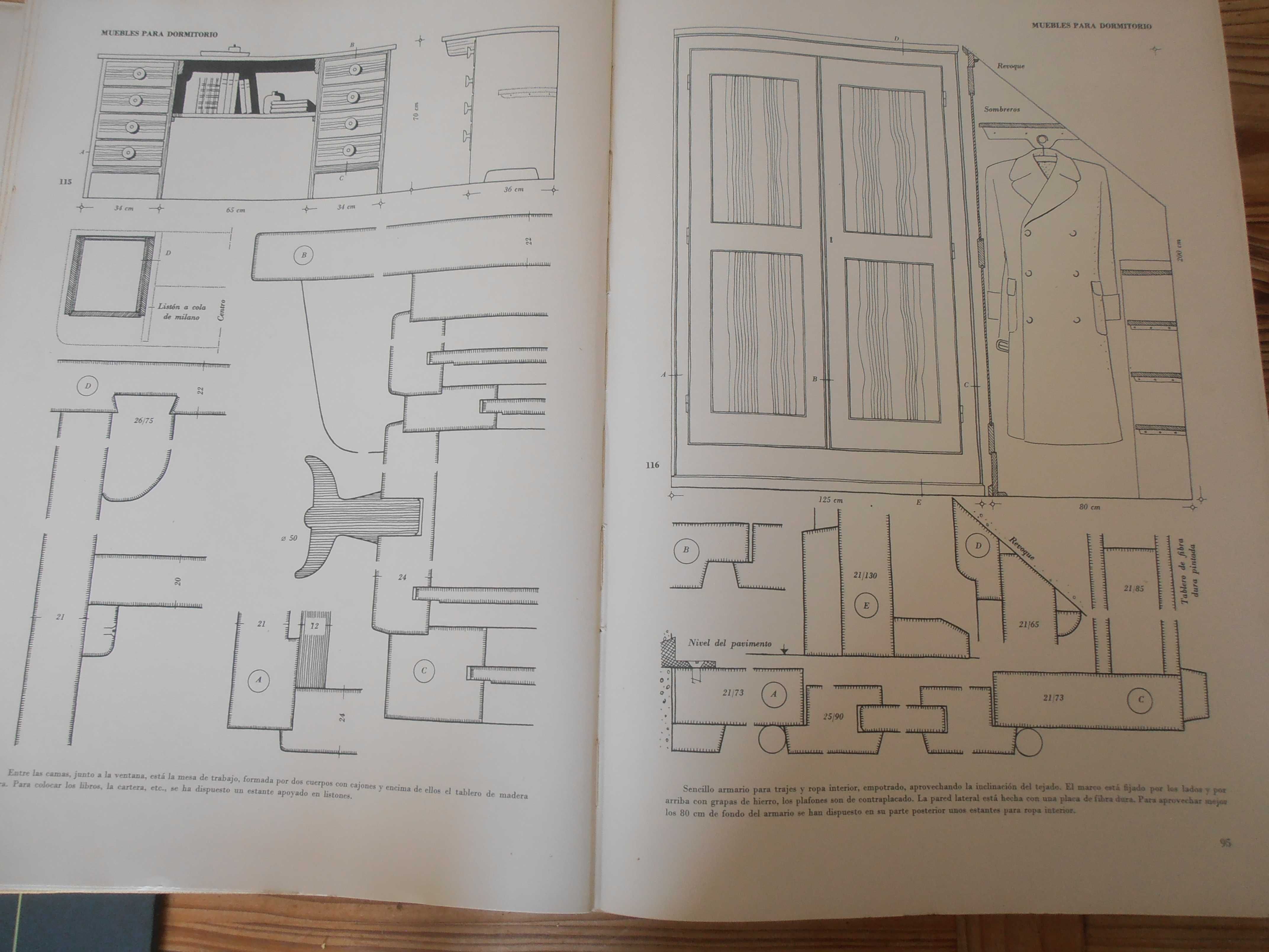 haberer-eichhorn- el mueble, 1ºed.1959, 350 modelos carpintaria