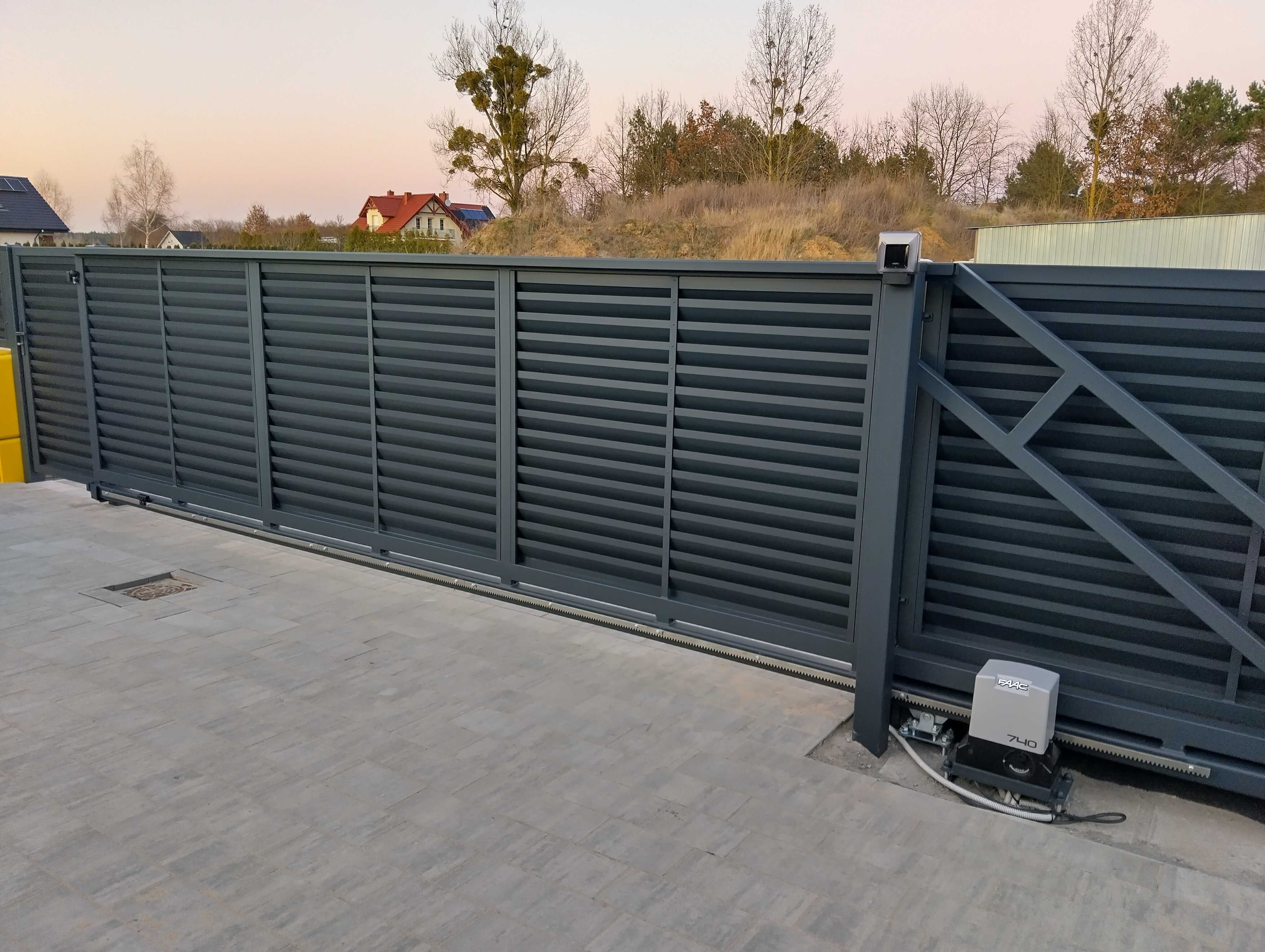 Ogrodzenie żaluzjowe, aluminium