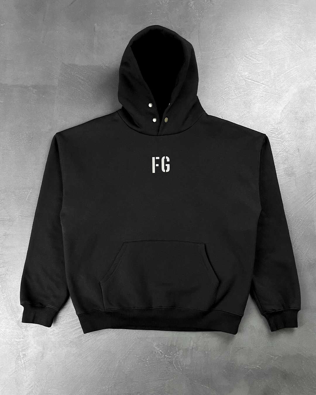 Худі Fear Of God 'FG' Vintage Hoodie Concrete Black