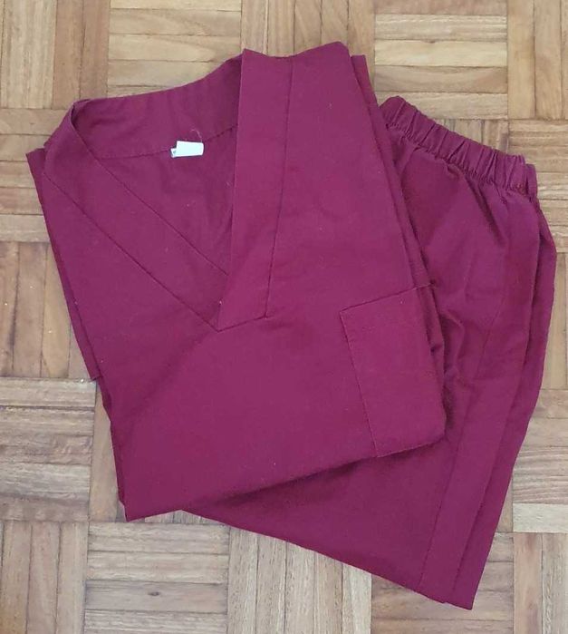 Conjunto - Pijama cirurgico bordô