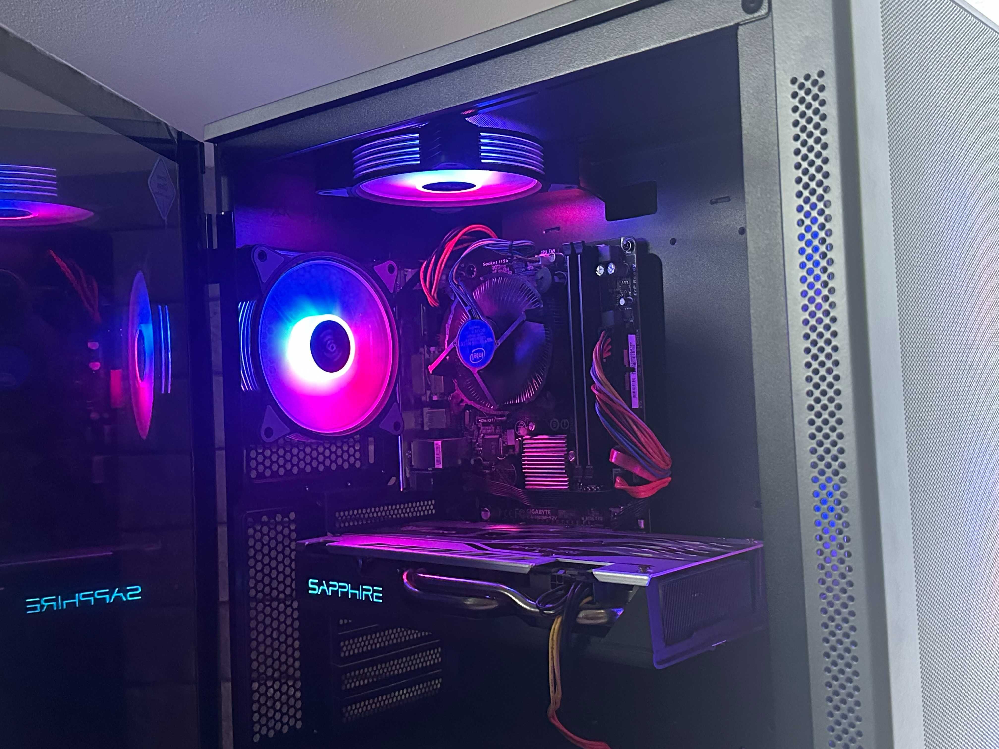 Komputer Gamingowy RX 580 FV23% Intel Core i5 16GB RAM SSD Pilot RGB