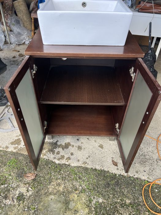 Movel casa banho com pia bom estado