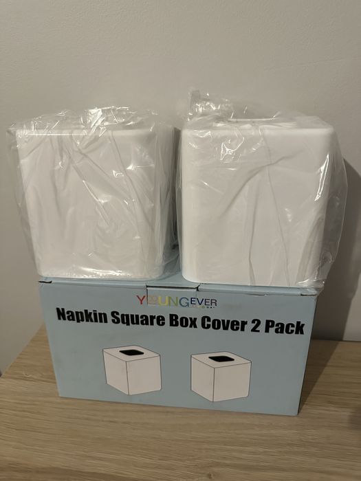 Nowe 2x Etui Box Pudełka zakrywające chusteczki