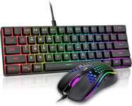 Klawiatura+mysz mechaniczna K62 mini RedThunder QWERTZ