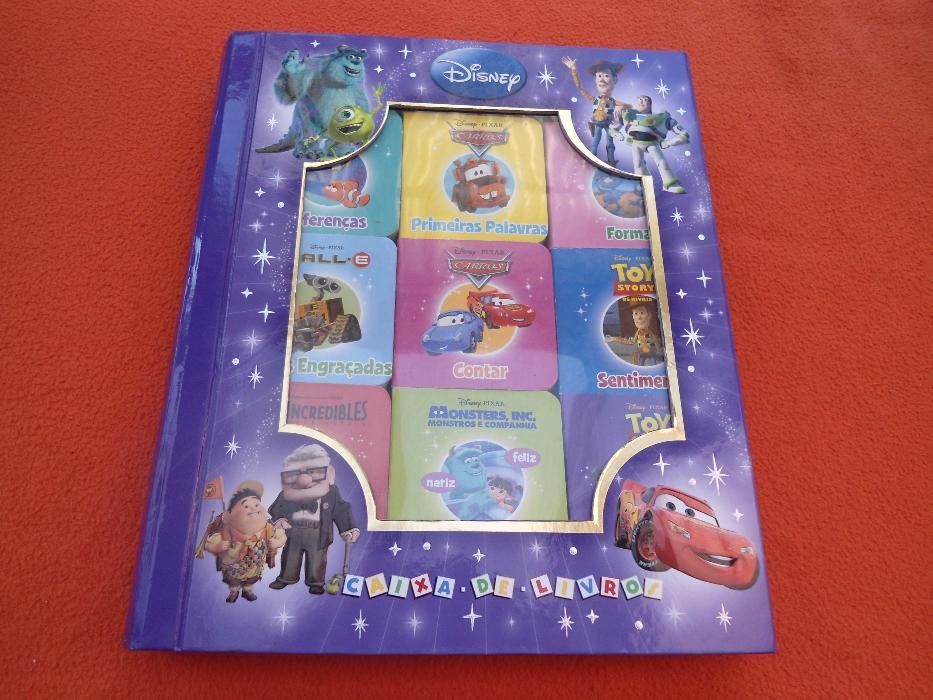 Caixa de livros filmes da Disney