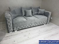 PRODUCENT sofa glamour WYGODNE SPANIE pojemnik kryształy NR.105