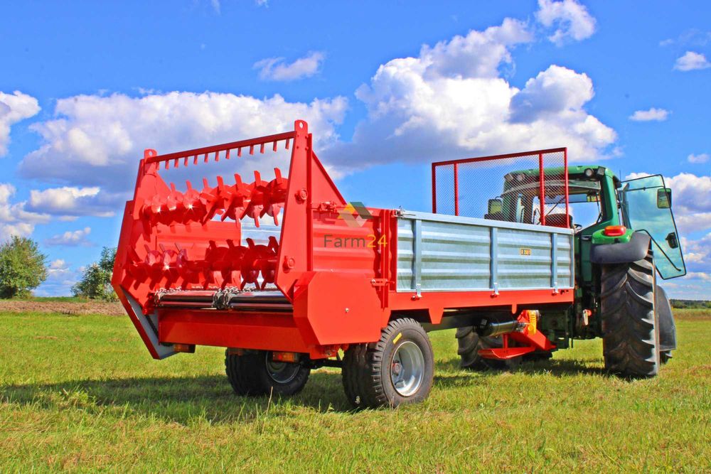 Rozrzutnik obornika 3.5t 4.5t Rozrzutnik jednoosiowy / tandem 2 osiowy