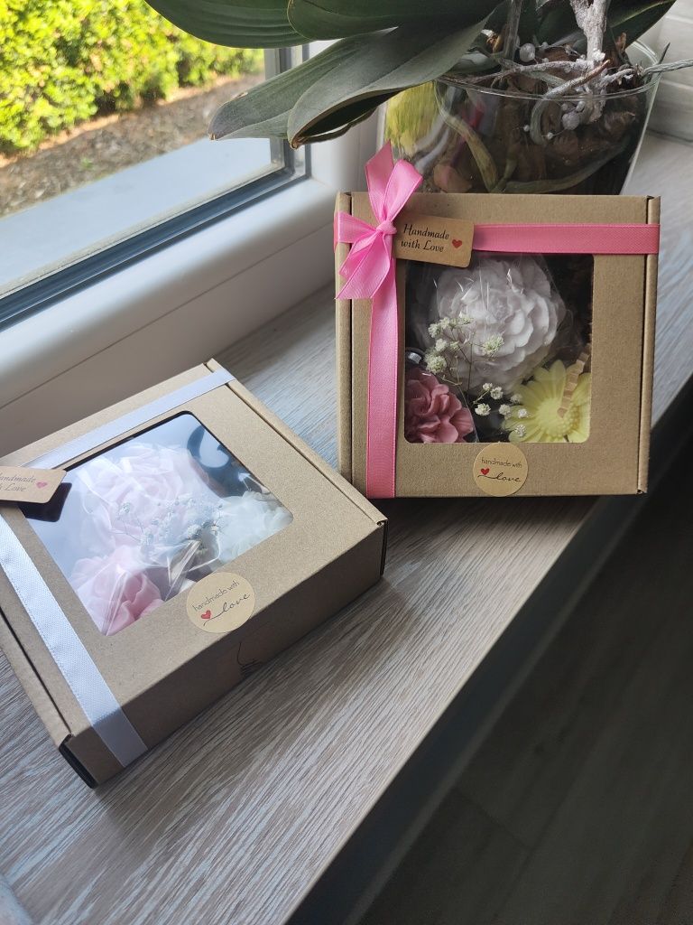 Ręcznie robione mydełka glicerynowe Handmade/ box prezentowy/ upominek