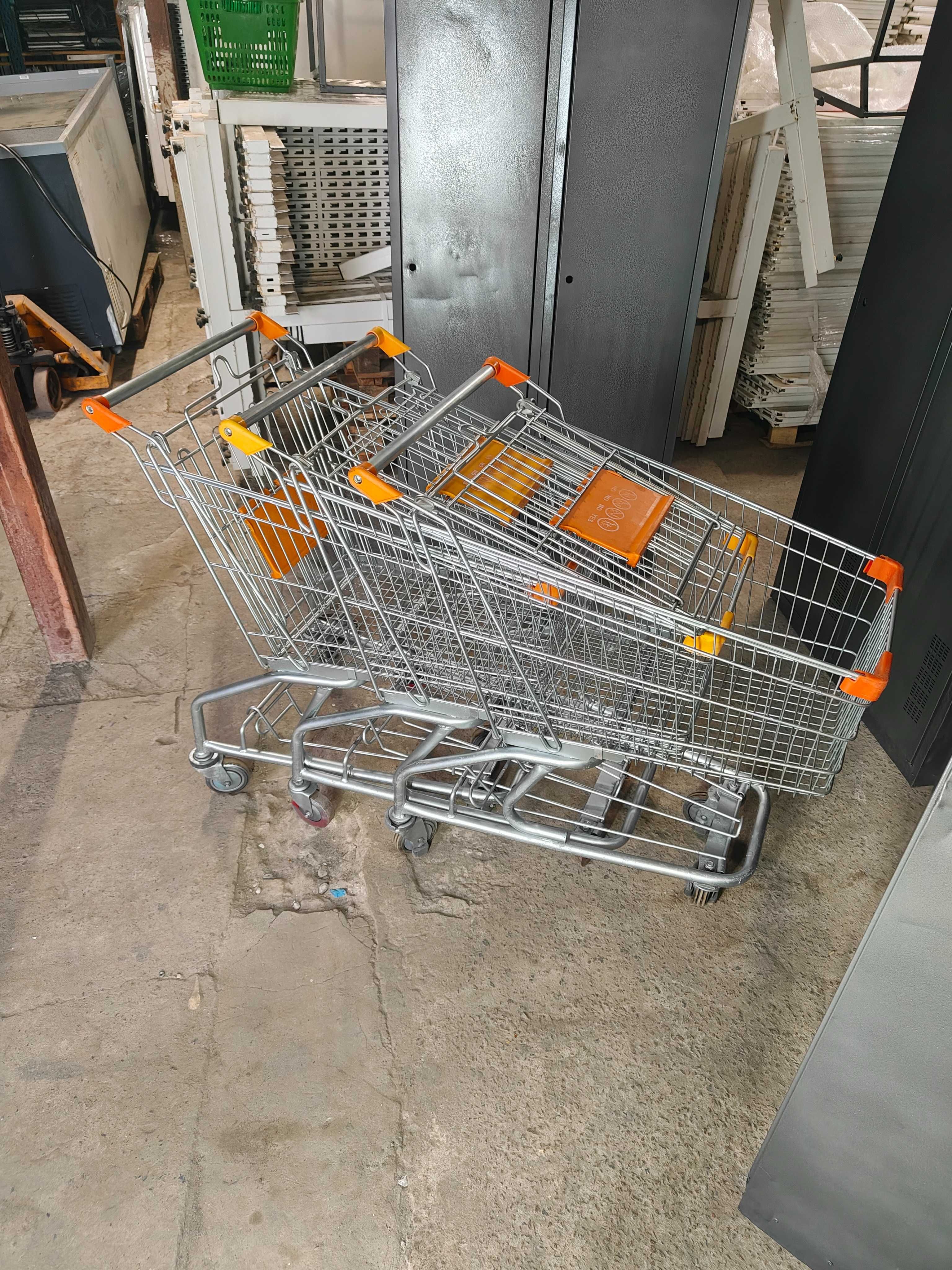 Візок 80л для супермаркету бу , тележка для магазинубу , візок покупця