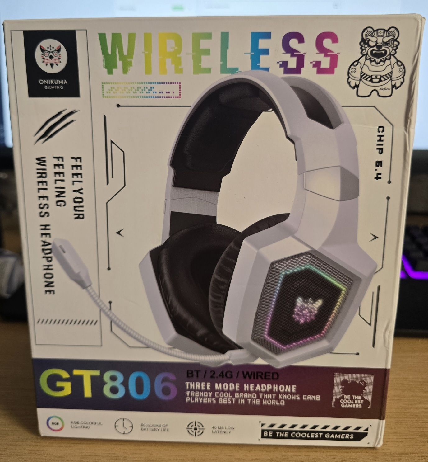 Słuchawki Onikuma Gaming GT 806 bezprzewodowe z mikrofonem