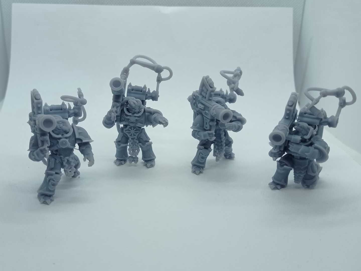 Model Chaos Marines heavy weapon rocket Warhammer 40k druk 3D