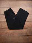 Nike Dri-fit Czarne spodnie szerokie dresowe dresy white swoosh logo