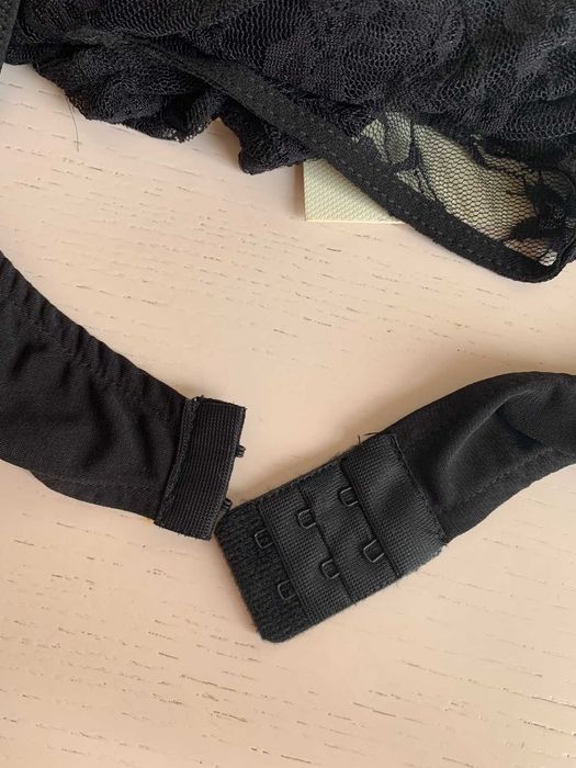 Женское черное кружевное боди je suis le fleur L