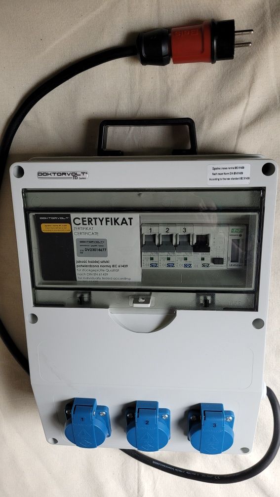 Doktorvolt Rozdzielnica TD-S/FI 3x230V Typ F