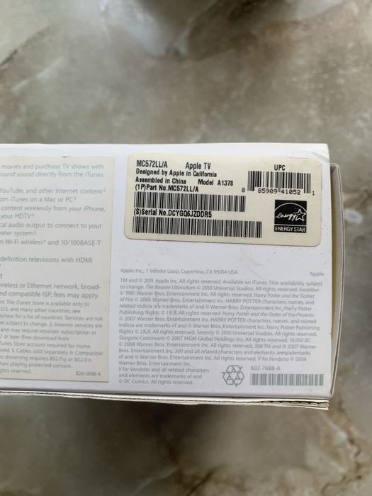 Приставка Apple tv a1378