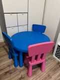 Stolik z krzesłami dla dzieci Mammut ikea