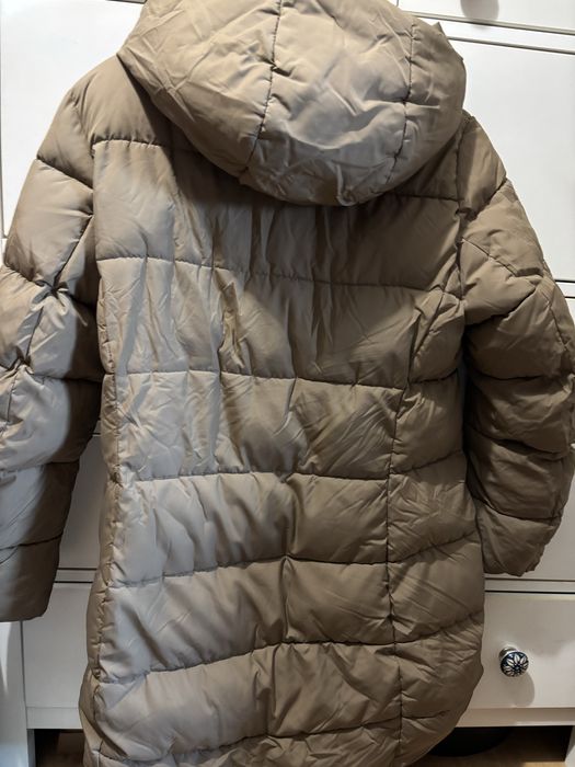Puchowy płaszcz kurtka H&M r. M