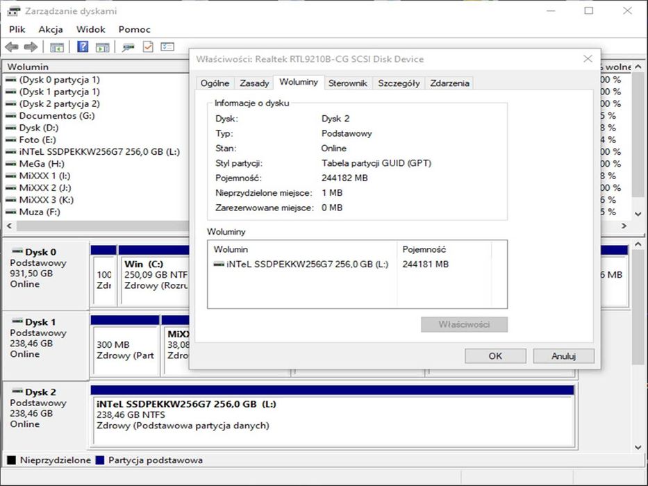 SSD M2 PCie 256GB iNTeL 600p