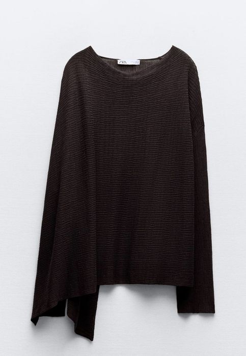 Brązowy sweter. Zara.