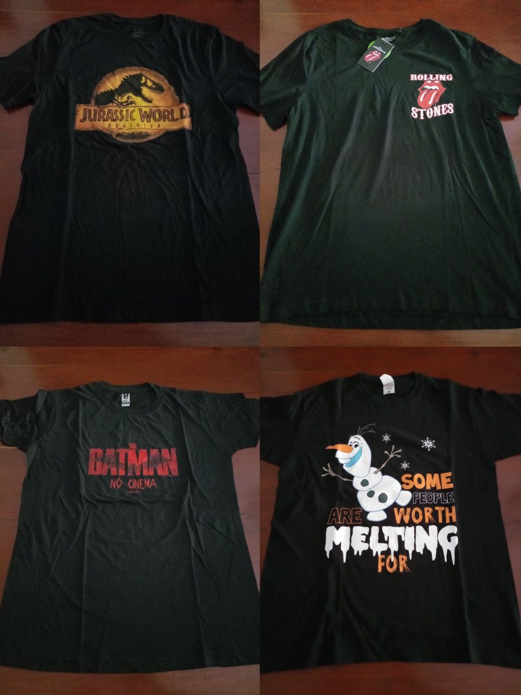 T-shirts variadas para venda