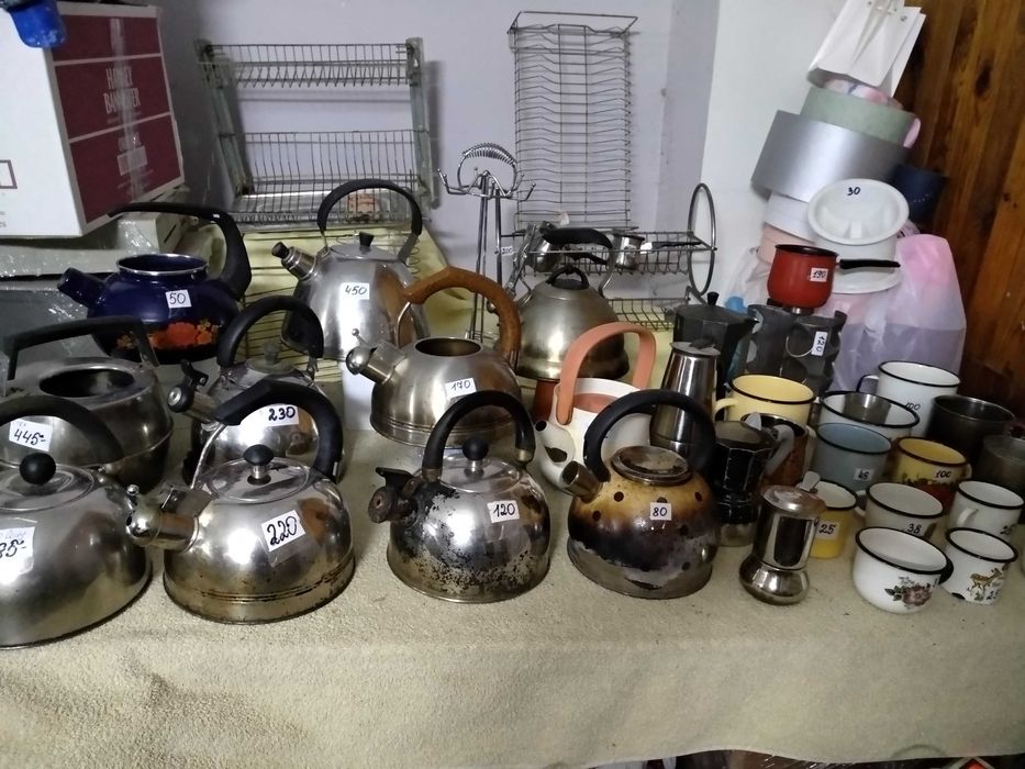 Чайники из нержавейки, кружки, турки