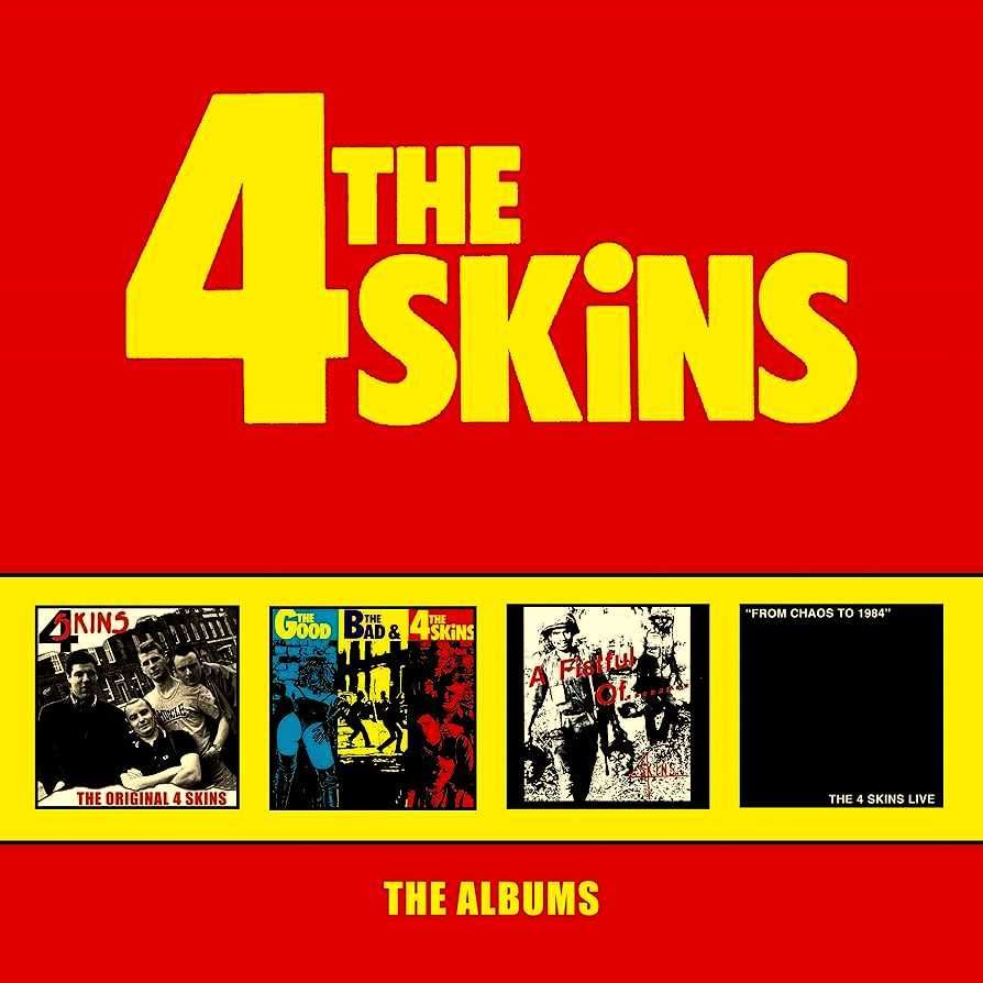 The 4 SKINS  4 X CD BOX Punk Rock Oi Skinhead