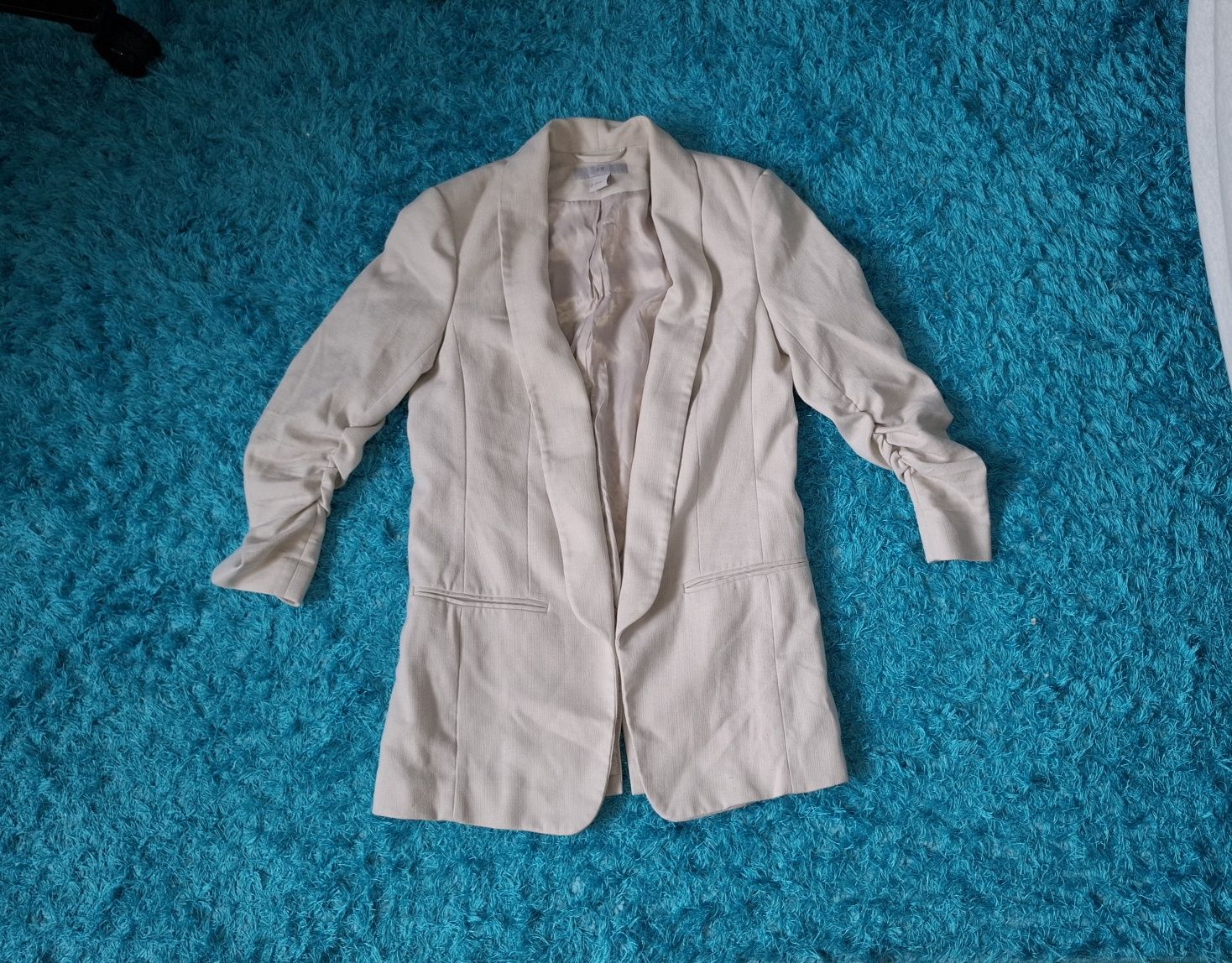 Marynarka lniana H&M rozmiar XS 34