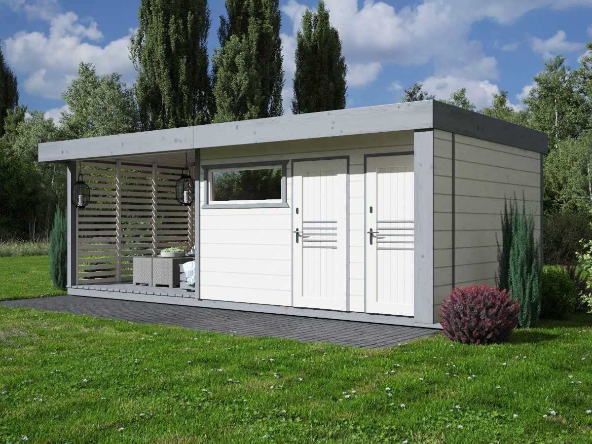 DOMEK 28m2 na ROD domek 7x4 domek 4x4 MDN10A sauna jacuzzi siłownia